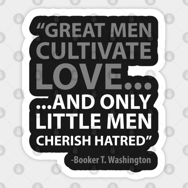 Booker T. Washington | Quote Sticker by UrbanLifeApparel